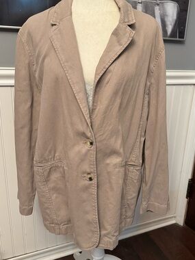 Calvin Klein Jeans Vintage Women’s Beige Denim Jacket Size Large